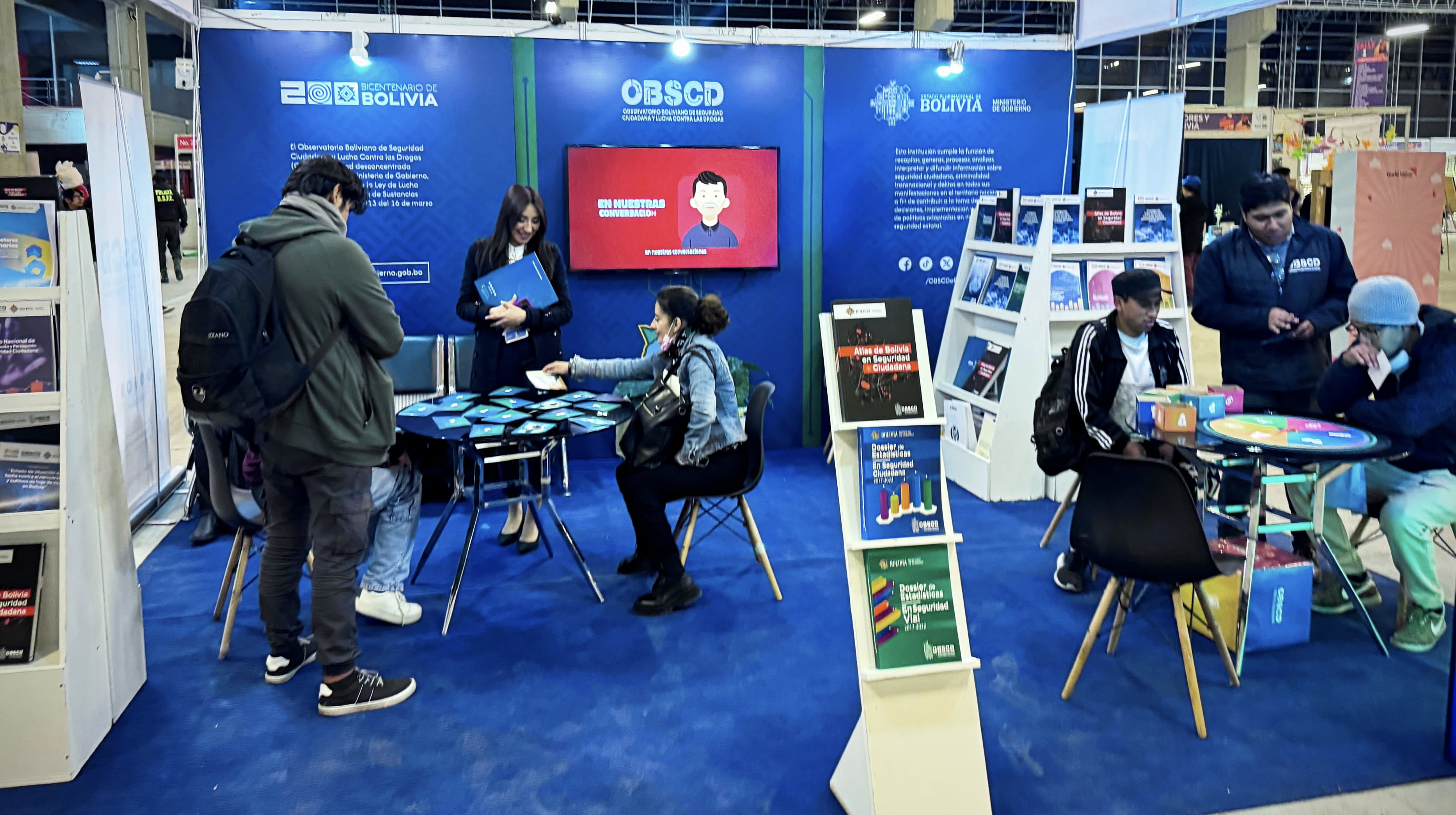 El OBSCD participó de la 29ª versión de la Feria Internacional del Libro de La Paz (FIL La Paz)